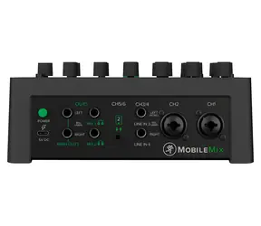 Mackie MobileMix schwarz / Mischpult / 8 Kanäle / Bluetooth / USB-C / Akku