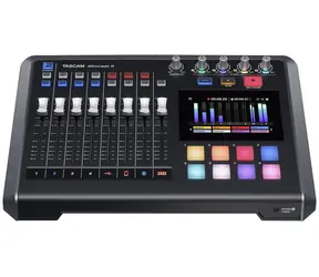 Tascam Mixcast 4 schwarz / Podcast-Mixer / Touchscreen / Bluetooth / 4X XLR/TRS-Eingänge / USB-C