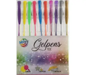 MOXY Gelstift-Set / Gelstifte / 10 Stück / verschiedene Farben