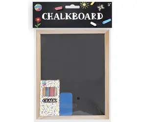 MOXY Schwarze Kreidetafel / Kinderkreidetafel / Holzrahmen / 26,5 x 18 cm