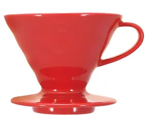 Hario Dripper V60-02 rot / Keramik-Dripper / Größe 2