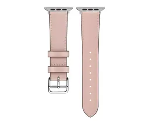 Beline Hermes Lederarmband für Smartwatch, rosa / Armband / Leder / Edelstahlschließe / 20 mm