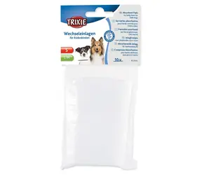 TRIXIE Saugfähige Einlagen für den Bauchgurt für Hunde (Größe S) / Einlagen / 10 Stück