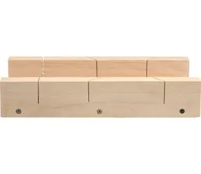 Vorel Gehrungsblock zum Schneiden von Winkeln 300x80 mm / Gehrungsblock / Hartholz / 45° und 90° Winkel