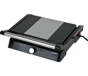 Lund Kontaktgrill 3-in-1 schwarz / Kontaktgrill / 2000 W / 180°-Drehung / Grillfläche 29 x 23 cm