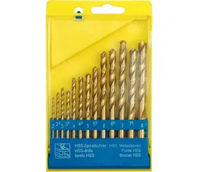 STHOR Metallbohrer-Set Titan 13-teilig / Bohrer