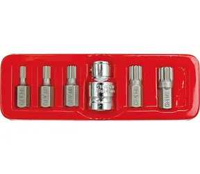 Vorel Bit-Set, 6-teilig, CrV-Mehrzahnprofil / Bit-Set / Mehrzahnprofil / 6-teilig / CrV-Stahl
