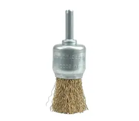 Vorel Drahtbürstenfront mit Bohraufsatz 24 mm / Drahtbürstenfront / Messingbeschichteter Draht