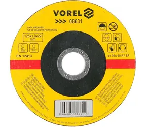 Vorel Metalltrennscheibe 125x22x1,0 mm / Trennscheibe / Korund / Durchmesser 125 mm