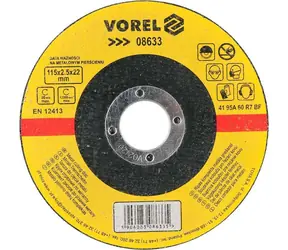 Vorel Metalltrennscheibe 115 mm / Trennscheibe / Durchmesser 115 x 22 mm / Dicke 2,5 mm