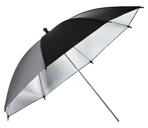 Godox UB-002-33 / Reflektierender Regenschirm / 84 cm / silber-schwarz