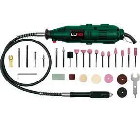 Lund Mini-Mühle 135 W / Multifunktionsmühle / 230 V / 10.000-35.000 U/min / 40-teiliges Zubehör
