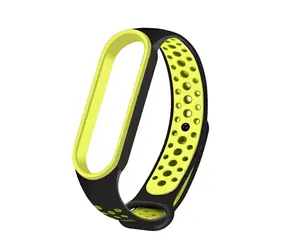 Beline Design schwarz-grünes Armband für XIAOMI Mi Band 5/6/7 / Silikon