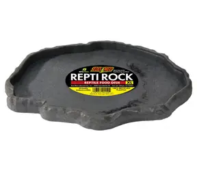 Zoomed Repti Rock Futternapf XL / Napf / Kunststein / Recycelter Kunststoff / 2,5 x 24 x 33 cm