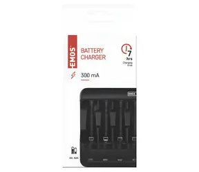 Emos BCN-40 / Akkuladegerät / AA/AAA / USB / 4 Kanäle