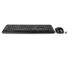 Nedis Kabelloses Tastatur- und Maus-Set (US-Layout) / Tastatur- und Maus-Set / USB-Empfänger / 800-1600 DPI