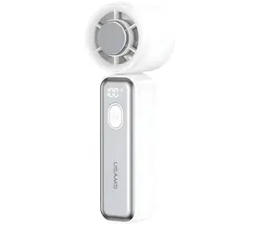 USAMS ZB361 Ice-Cooling weiß (ZB362FS02) / Taschenventilator / 2000 mAh / LED-Anzeige / USB-C-Ladefunktion