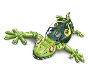 MAXLIFE MXRG-100 Ferngesteuerter Gecko Grün / RC-Spielzeug / läuft auf dem Boden und an der Wand / leuchtende Augen / 15 Minuten Akkulaufzeit