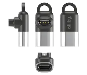 Allity AGA-161 Garmin/USB-C grau / Adapter / Zum Laden von Garmin Uhren / USB-C