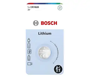 BOSCH CR1620B1/00 / Knopfzellenbatterie / CR1620 Lithium / 3 V / 1 Stück.