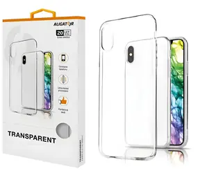 Transparente Aligator -Hülle für Apple iPhone 18 Pro / TPU / Transparent / Ultradünn