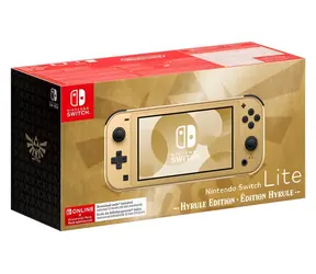 Nintendo Switch Lite Hyrule Edition / Spielkonsole / 5,5"-LCD / 32 GB / 12 Mio. NSO + EP
