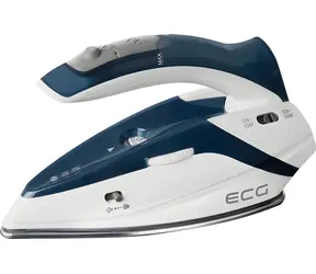 ECG NZ 210 Reisebügeleisen / Reisebügeleisen / Edelstahloberfläche / Dualspannung 110-230 V / 1000 W