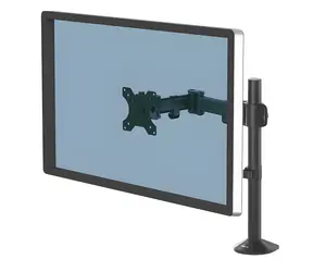 Fellowes Reflex Monitorarm schwarz / Tragkraft 8 kg / bis zu 32 Zoll / 360°-Drehung / Stahl