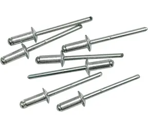 Vorel Aluminiumnieten 4,0 x 9,6 mm, 50 Stück / Nieten / Durchmesser 4,0 mm / Länge 9,6 mm