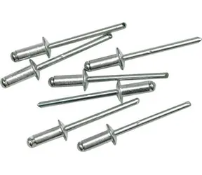 Vorel Aluminiumnieten 4,0 x 6,4 mm, 50 Stück / Nieten / Durchmesser 4,0 mm / Länge 6,4 mm