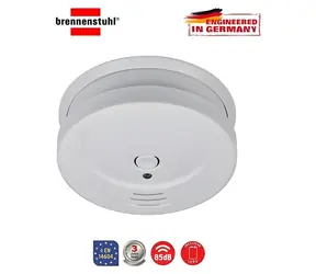 Brennenstuhl RM C 9010 weiß / Rauchmelder / optisch / 85 dB Sirene / 9V Batterie für 1 Jahr
