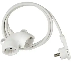 Brennenstuhl Verlängerungskabel weiß / Verlängerungsleitung / 2 Steckdosen / 3 m / H05VV-F 3G1.5
