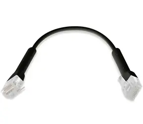 Ubiquiti U- Cable-PATCH-RJ45-BK schwarz / Patchkabel / Cat6 / 0,22 m / UTP