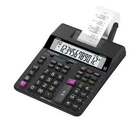 Casio HR-200RCE / Tischrechner mit Drucker / 12-stellige Anzeige / MwSt. und Marge / GT