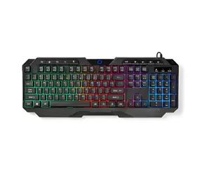 Nedis US Gaming-Tastatur / Tastatur / Membran / LED-Hintergrundbeleuchtung / USB-A / 1,3 m Kabel / US