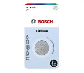 BOSCH CR2032B1/00 / Knopfzellenbatterie / CR2032 Lithium / 3 V / 1 Stück.