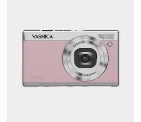 YASHICA Tanktop, pink / Digitalkamera / 12 MP / 4K-Video / 3"-Klappdisplay / USB-C