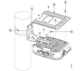 Cisco Mast- und Wandmontage-Set für Catalyst 9124AX / Montagesatz / Mast- und Wandmontage