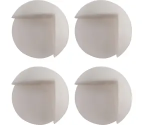 Vorel Möbeleckenschutz, selbstklebend, transparent, 4 Stück / Eckenschutz / selbstklebend / transparent / 4 Stück