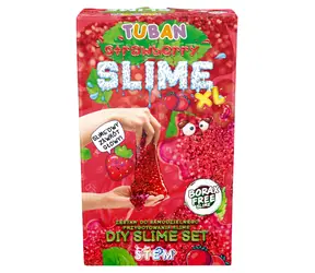 Tuban Slime-Set Erdbeere XL / DIY-Set / Erdbeerduft / Boraxfrei
