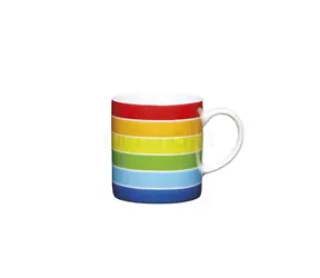 Kitchen Craft Regenbogen-Espressotasse / Espressotasse / Porzellan