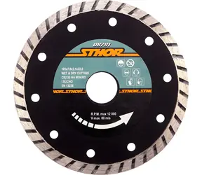 STHOR Diamanttrennscheibe Turbo 125x7,0x2,1x22,2 mm / Trennscheibe / Turbo / 125 mm