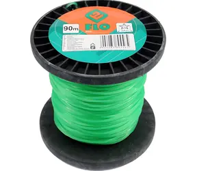 FLO Rasenmäherfaden 2,0 mm 90 m / Sternprofil / grün