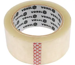 Vorel PP transparentes Verpackungsband 48 mm x 40 m / Verpackungsband / Breite 48 mm / Länge 40 m
