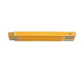 Vorel Faltlineal aus Holz, gelb / Faltlineal aus Holz / 2 m