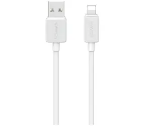 USAMS KY Serie US-SJ694 weiß / Datenkabel / USB-A - Lightning / 2,4 A / 2 m
