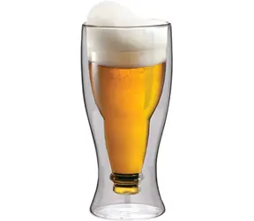 Maxxo Bier 350 ml / Thermoskanne / Borosilikatglas, doppelwandig