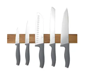 BERLINGERHAUS Aspen Kollektion / Messerset / 6-teilig / Magnethalter aus Akazienholz
