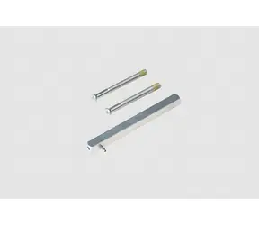 2N Fortis Griff / Vierkant-Set mit Schrauben / 9 mm / 66-74 mm
