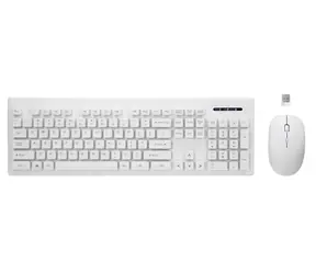 Rebeltec Whiterun weiß / Tastatur mit Maus / Kabellos / 2,4 GHz
